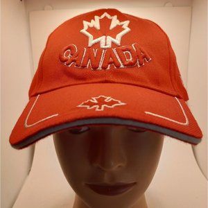 Canada Canadian Maple Leaf Thick Letters Red classic Hat Cap 3D embroidered